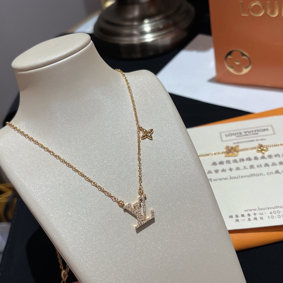 lv 23 new light luxury advanced spring summer design rhinestone set