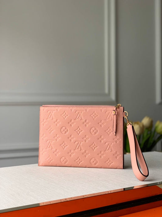 lv louis vuitton m68705 purse pochette m lanie mm monogram empreinte pink leather