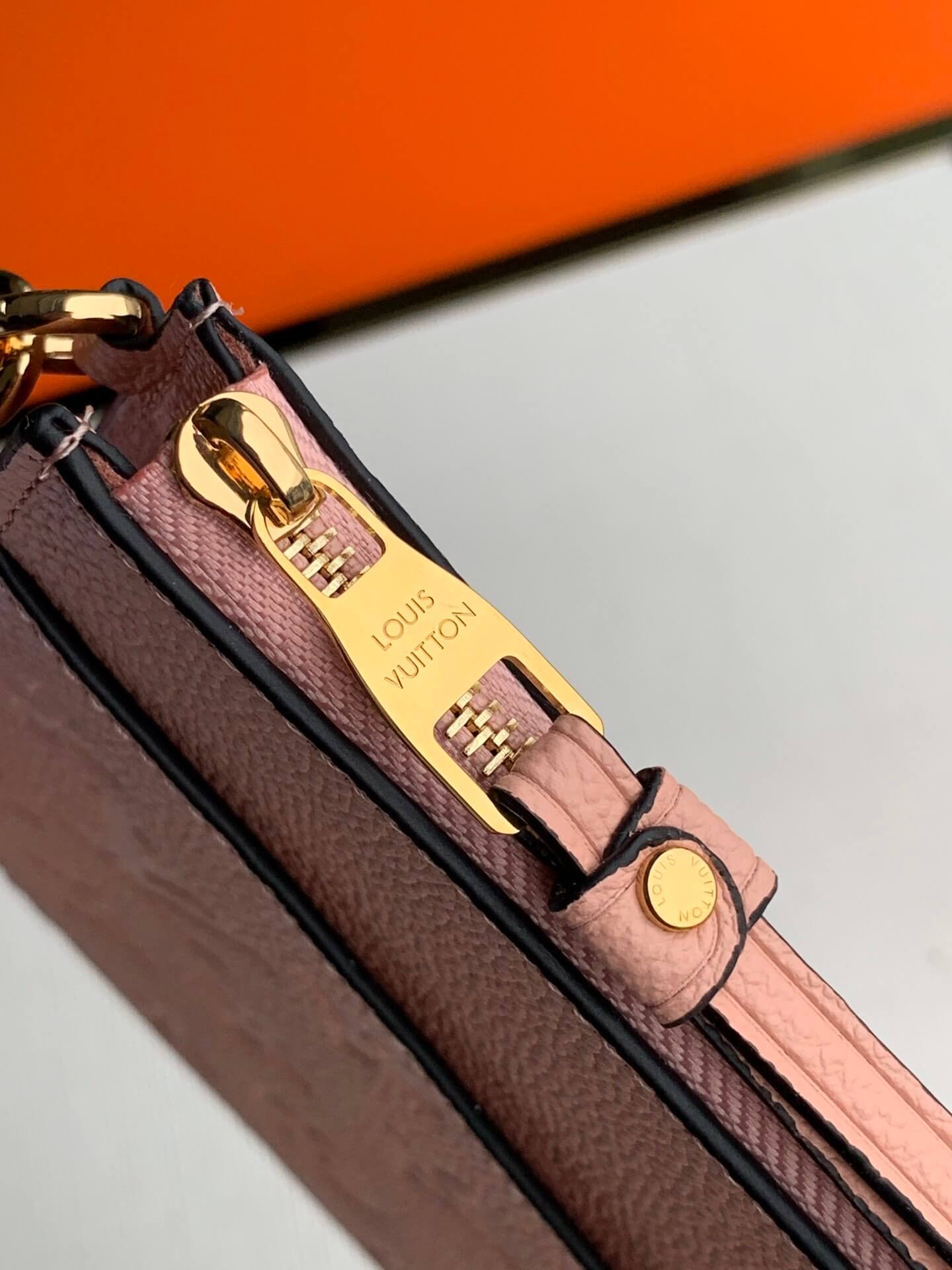 lv louis vuitton m68705 purse pochette m lanie mm monogram empreinte pink leather