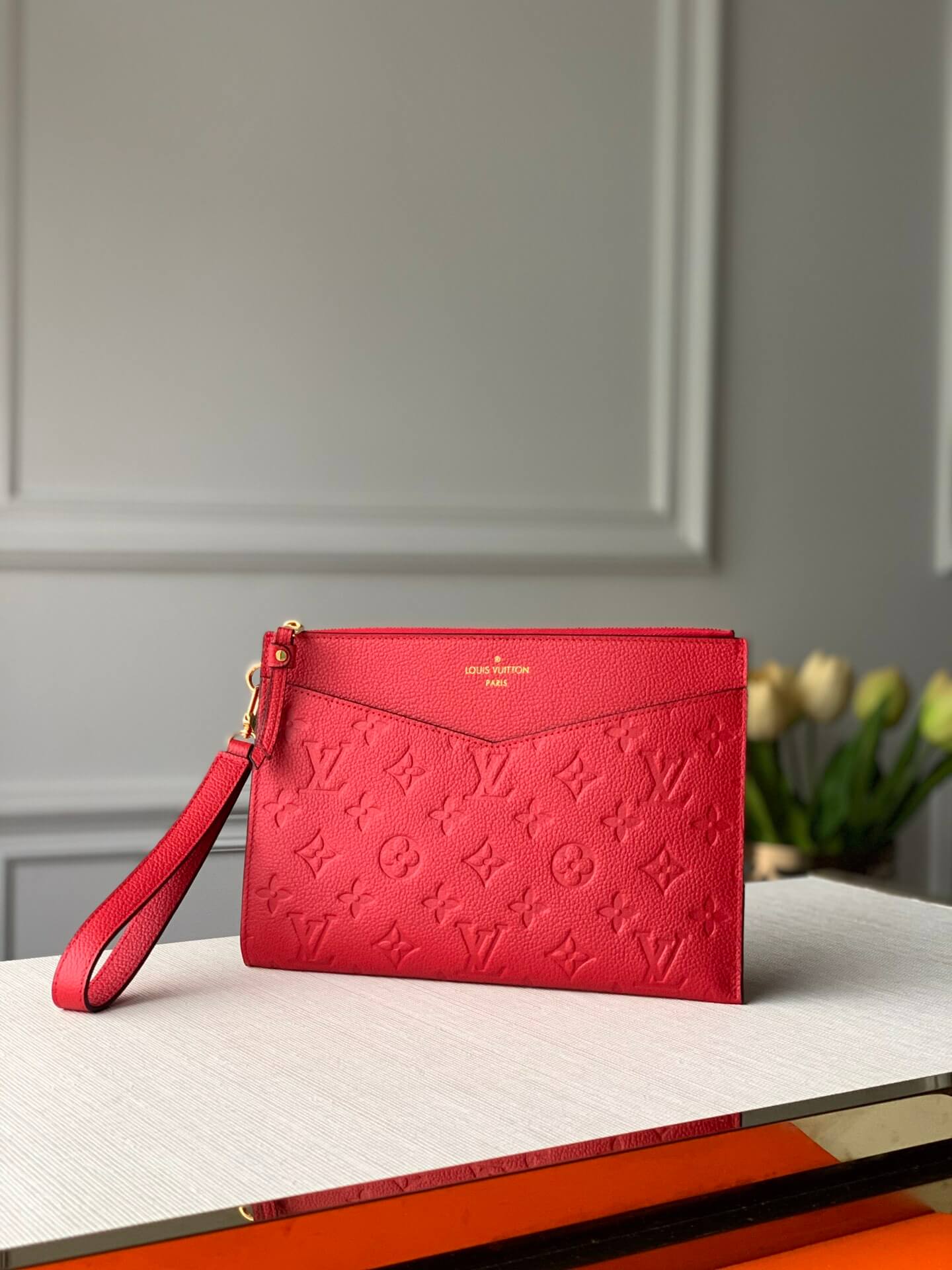 red lv purse monogram m68705
