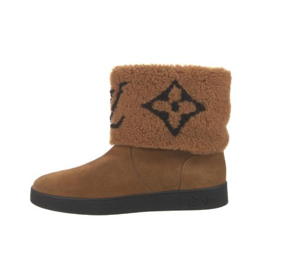 l vv 22122501 short fluff boots brown