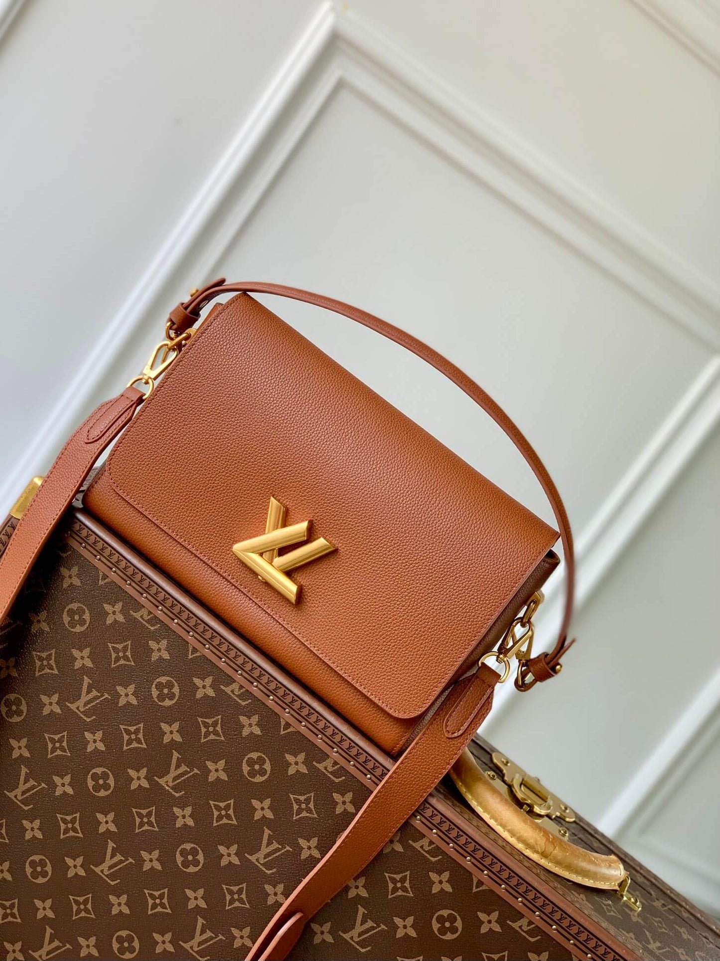 LV M24640 Soft Twist Brown HandBag