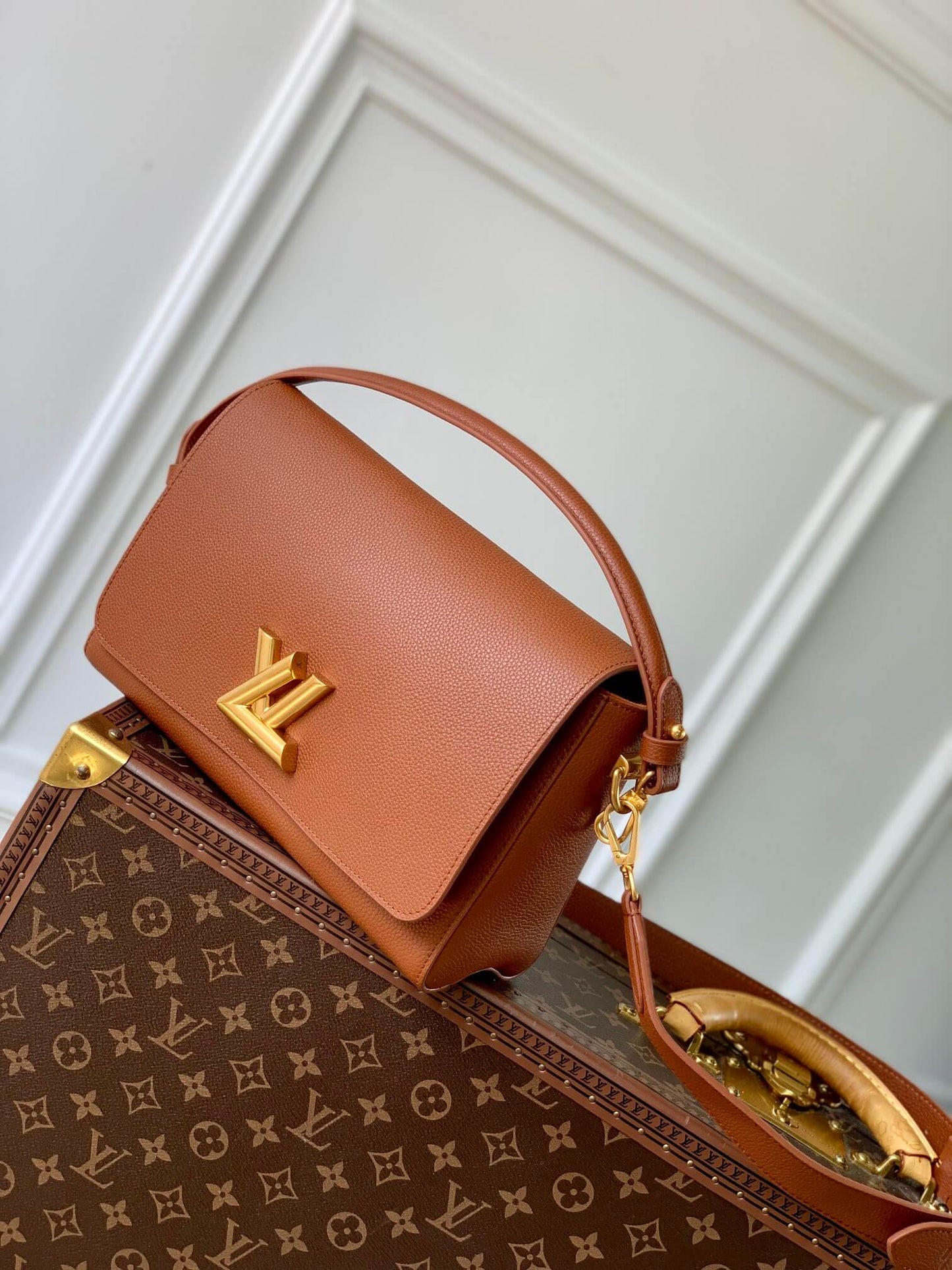 LV M24640 Soft Twist Brown HandBag