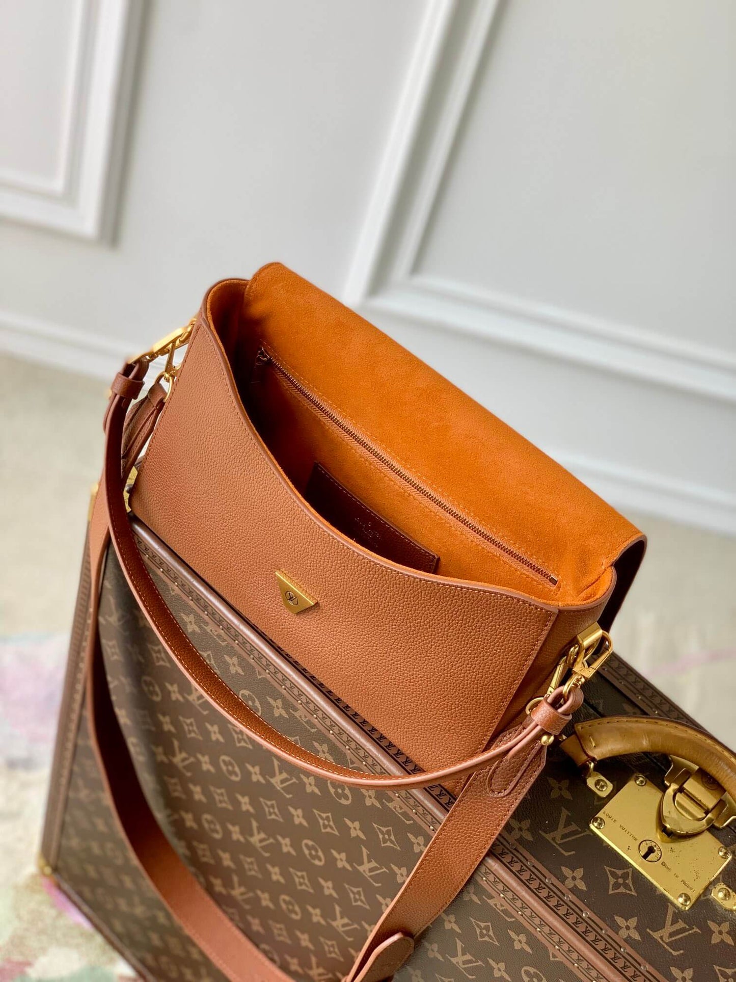 LV M24640 Soft Twist Brown HandBag