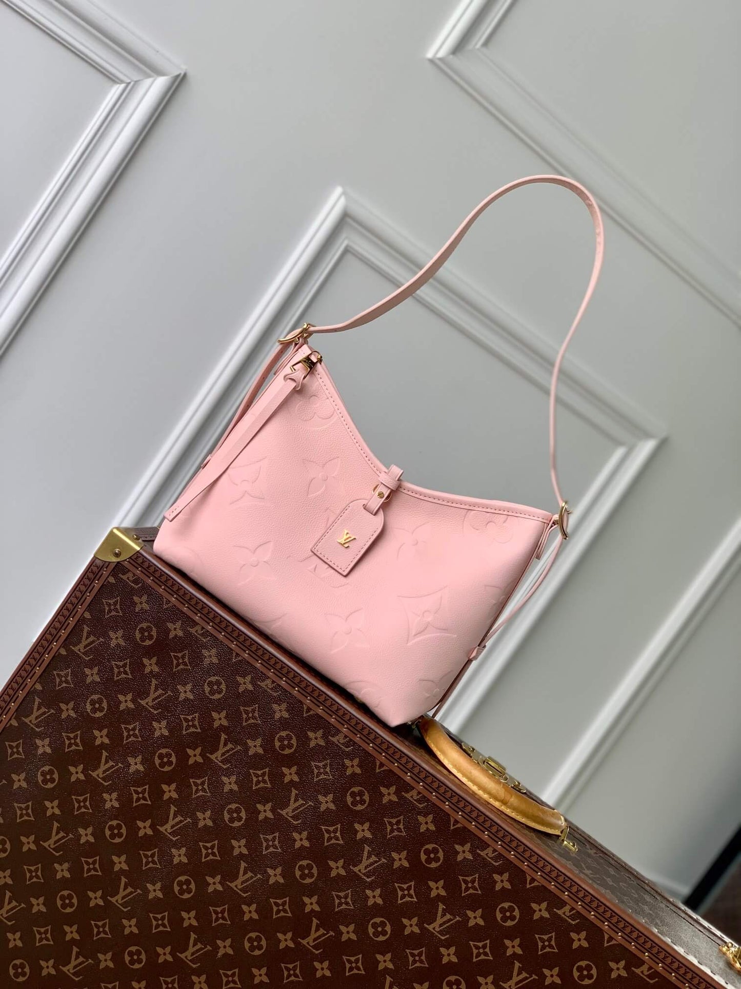 LV CarryAll PM Pink Shoulder bag M46288