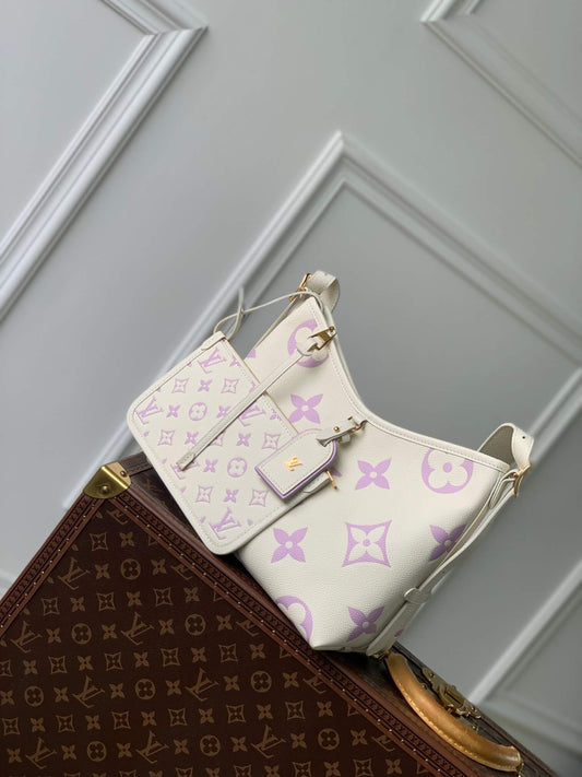 LV CarryAll PM  Shoulder bag white purple M46288