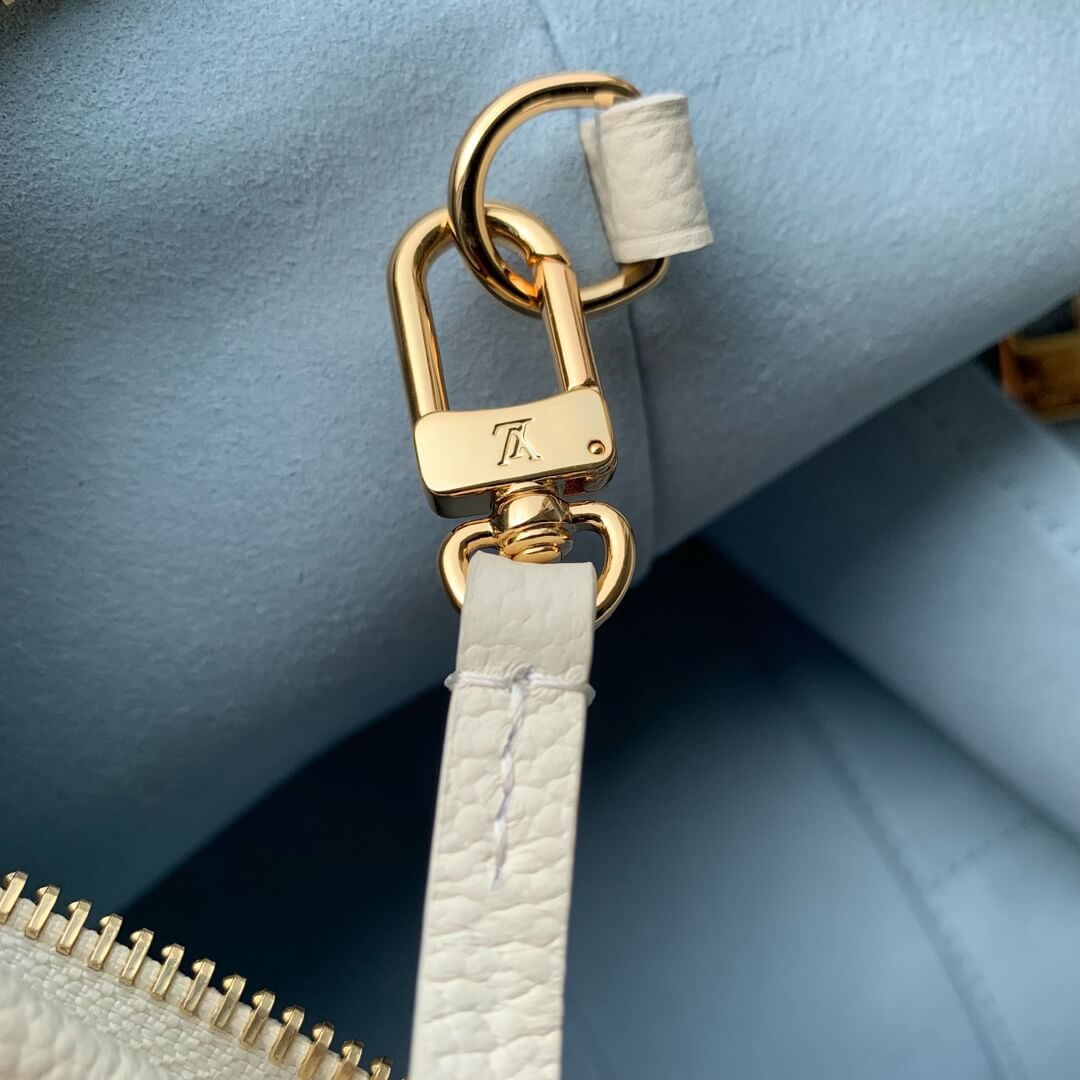 LV CarryAll PM  Shoulder bag white blue M46288