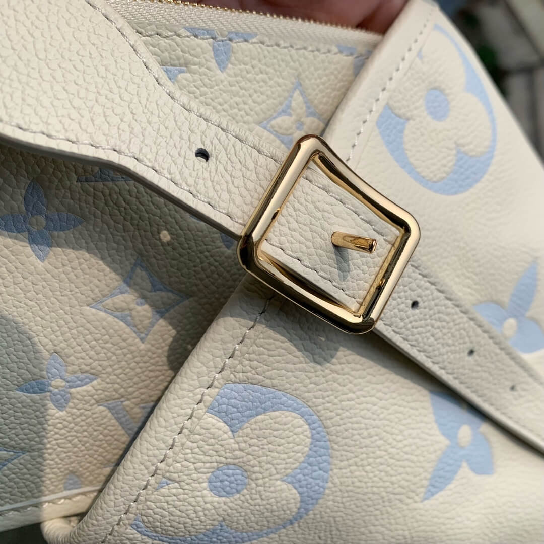 LV CarryAll PM  Shoulder bag white blue M46288