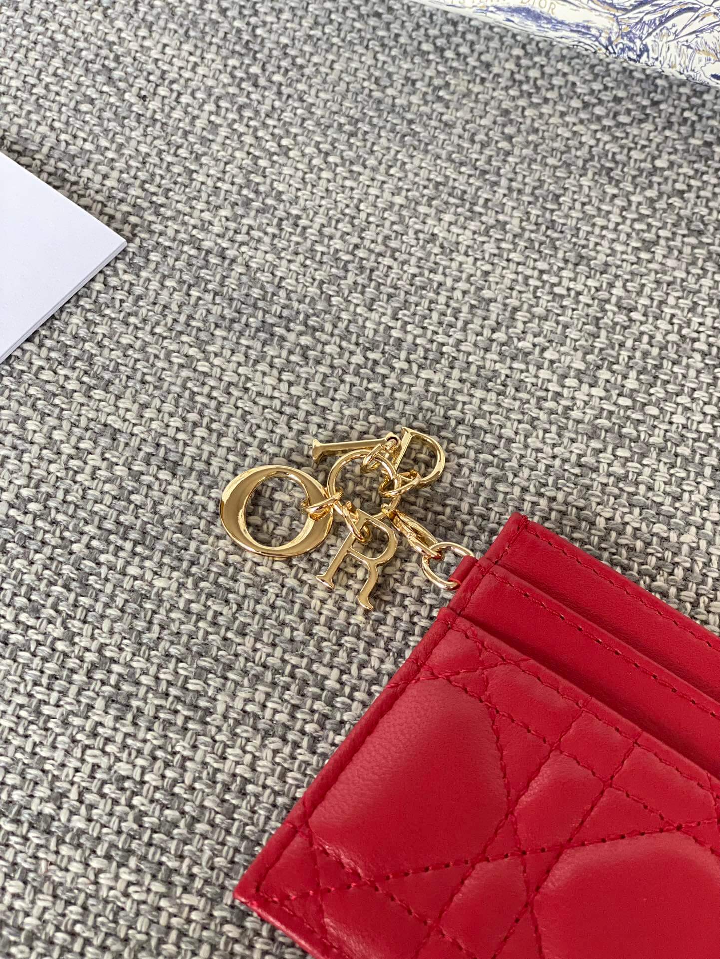 lady card holder lacquer leather dmz240617 red