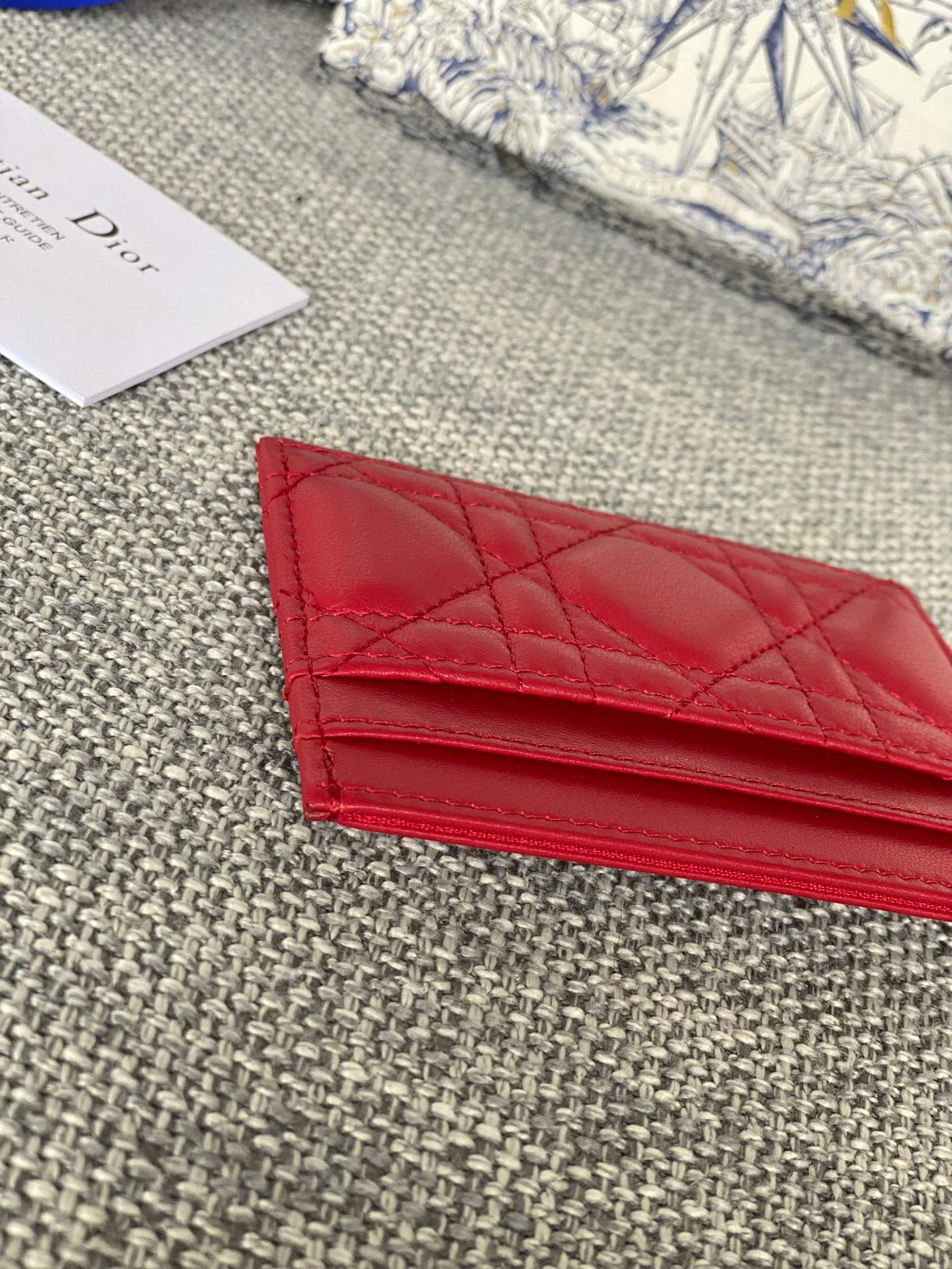 lady card holder lacquer leather dmz240617 red