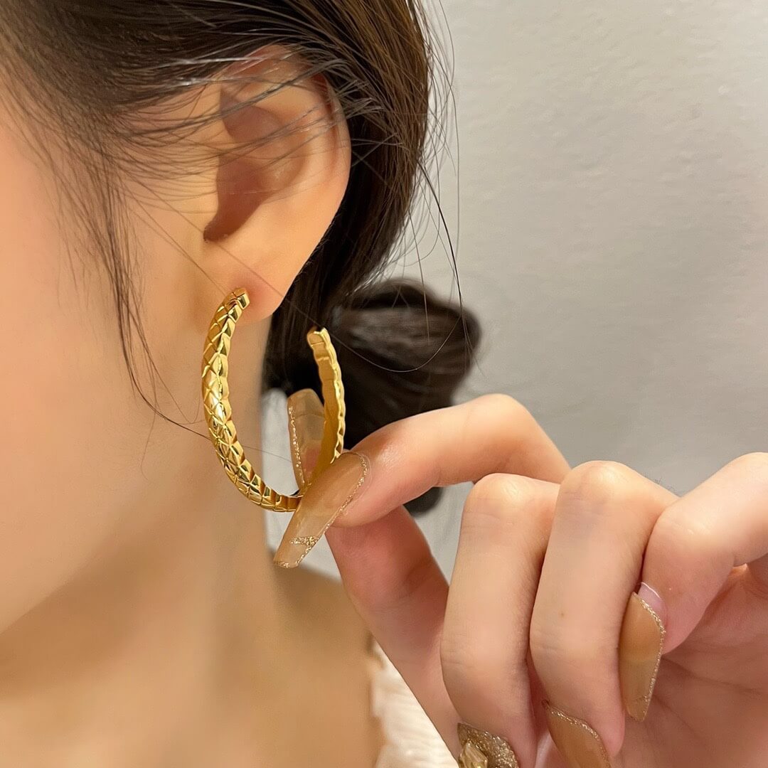 light luxury c shaped celebrity style big earring earrings eh13168a7