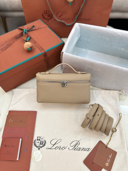 loro piana extra poket l19 apricot silver hardware