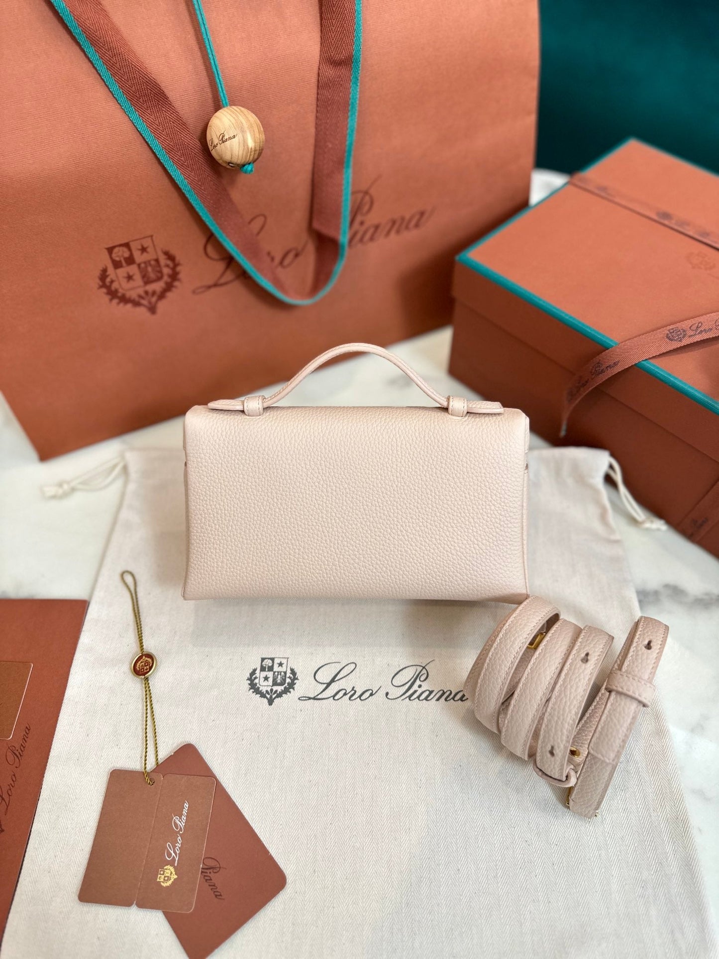 loro piana extra poket l19 cream pink