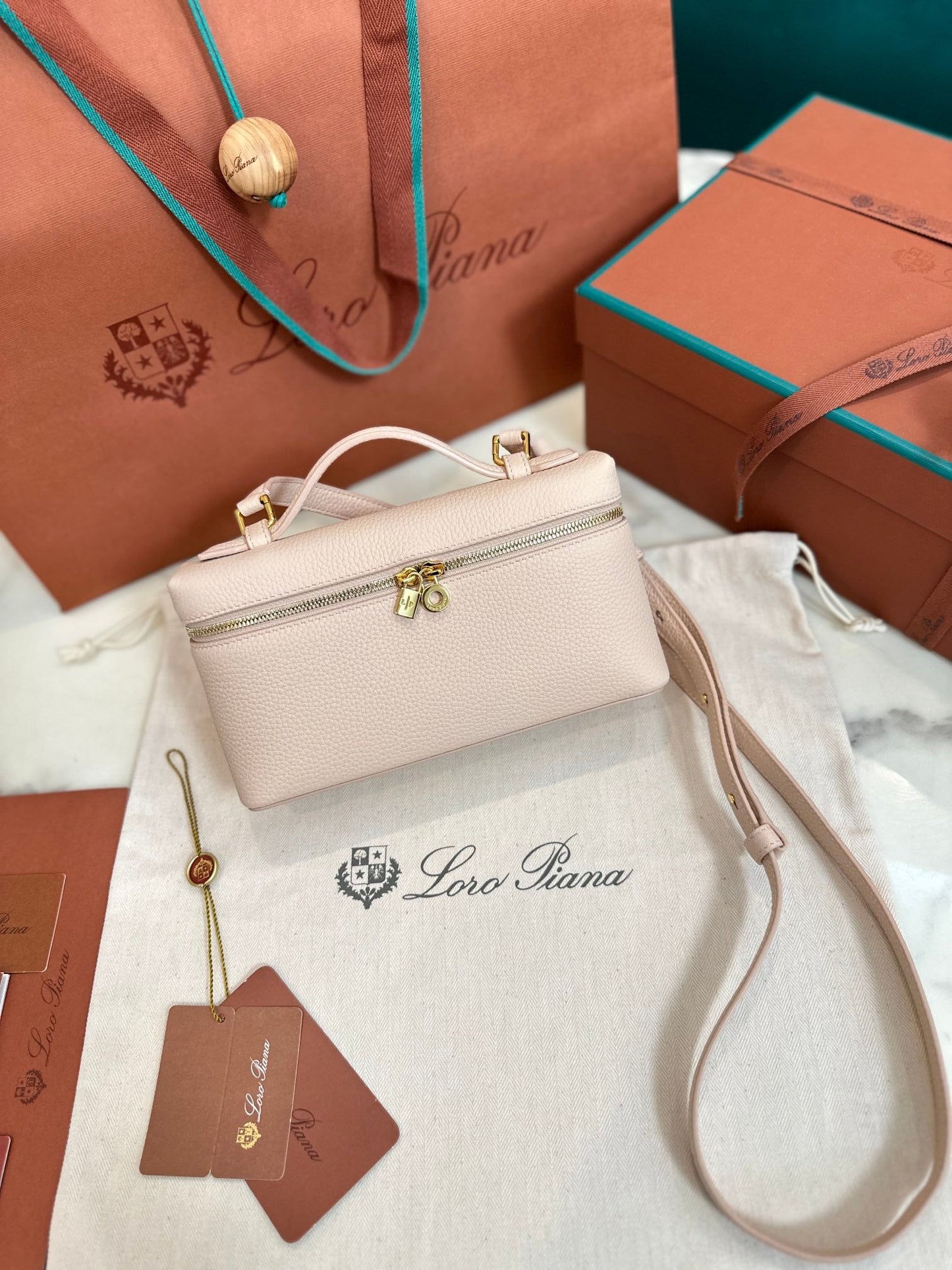 loro piana extra poket l19 cream pink