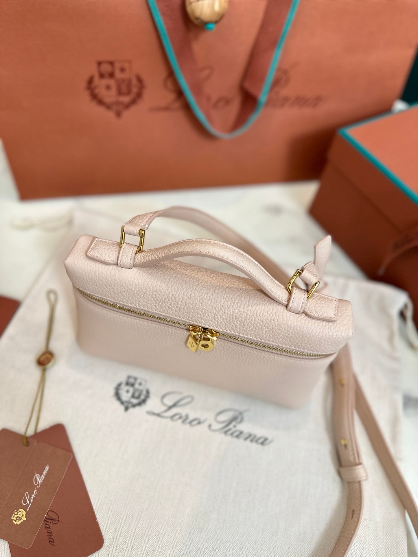 loro piana extra poket l19 cream pink