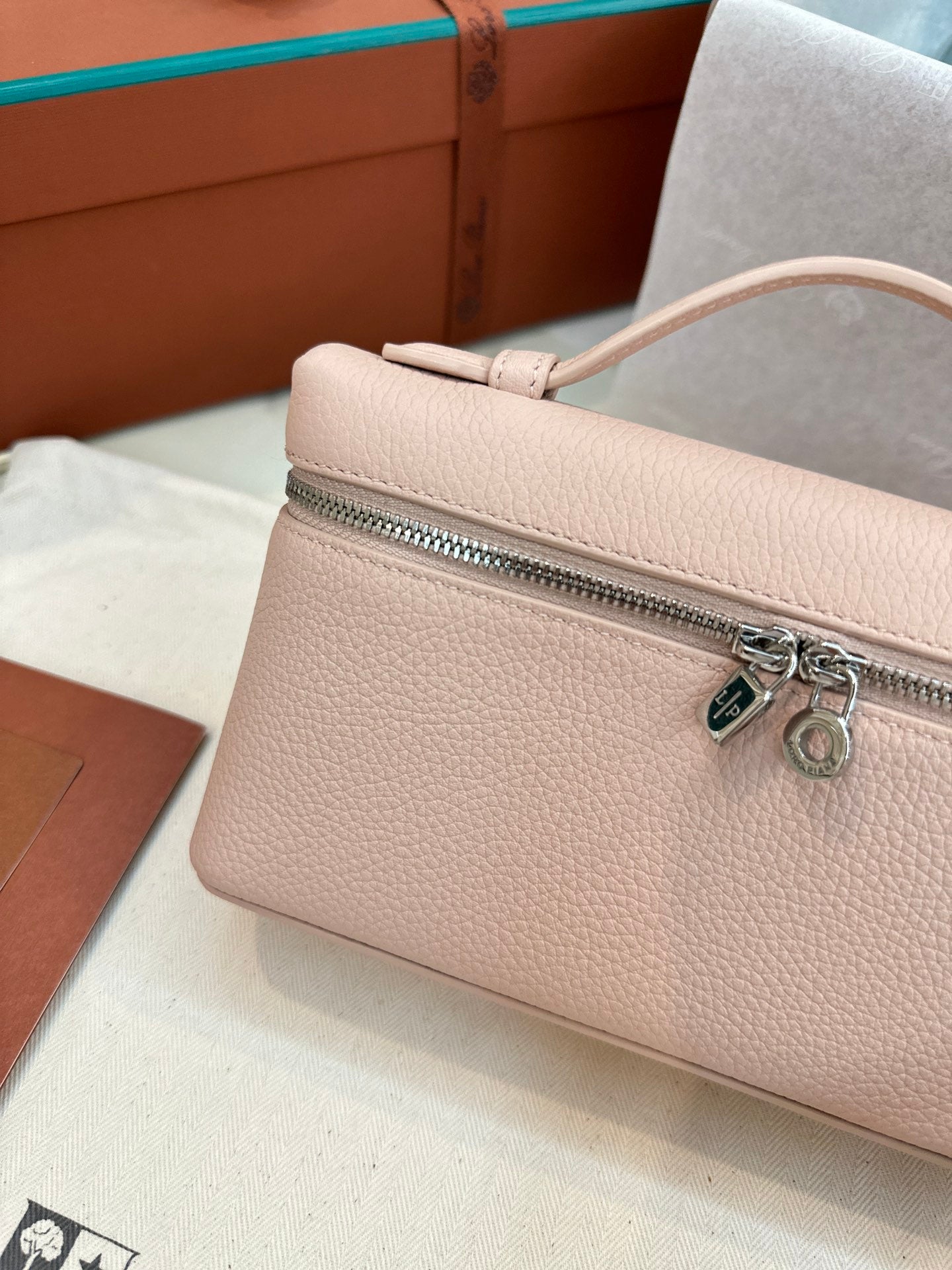 loro piana extra poket l19 pink silver hardware