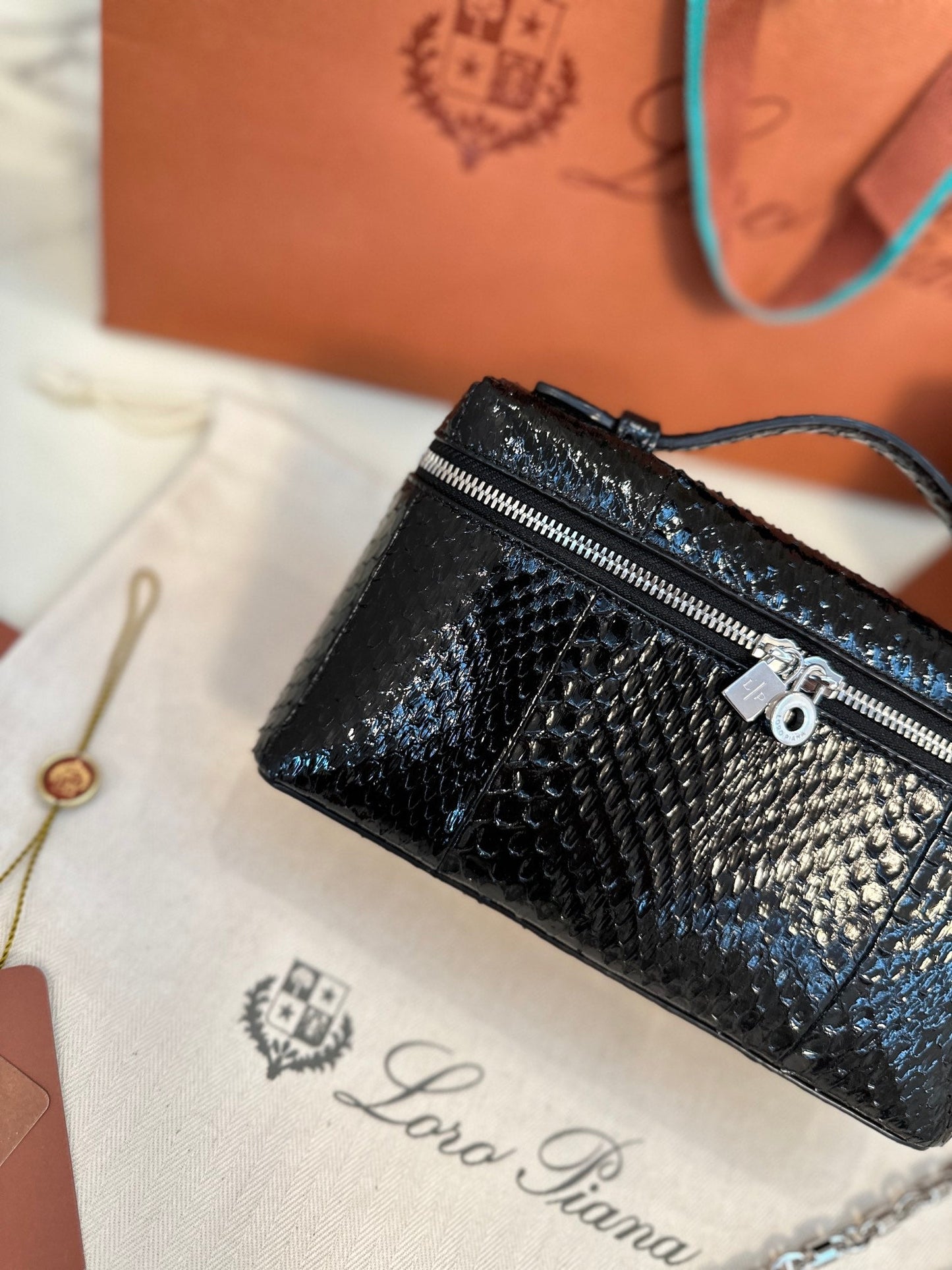 loro piana extra poket l19 snake leather