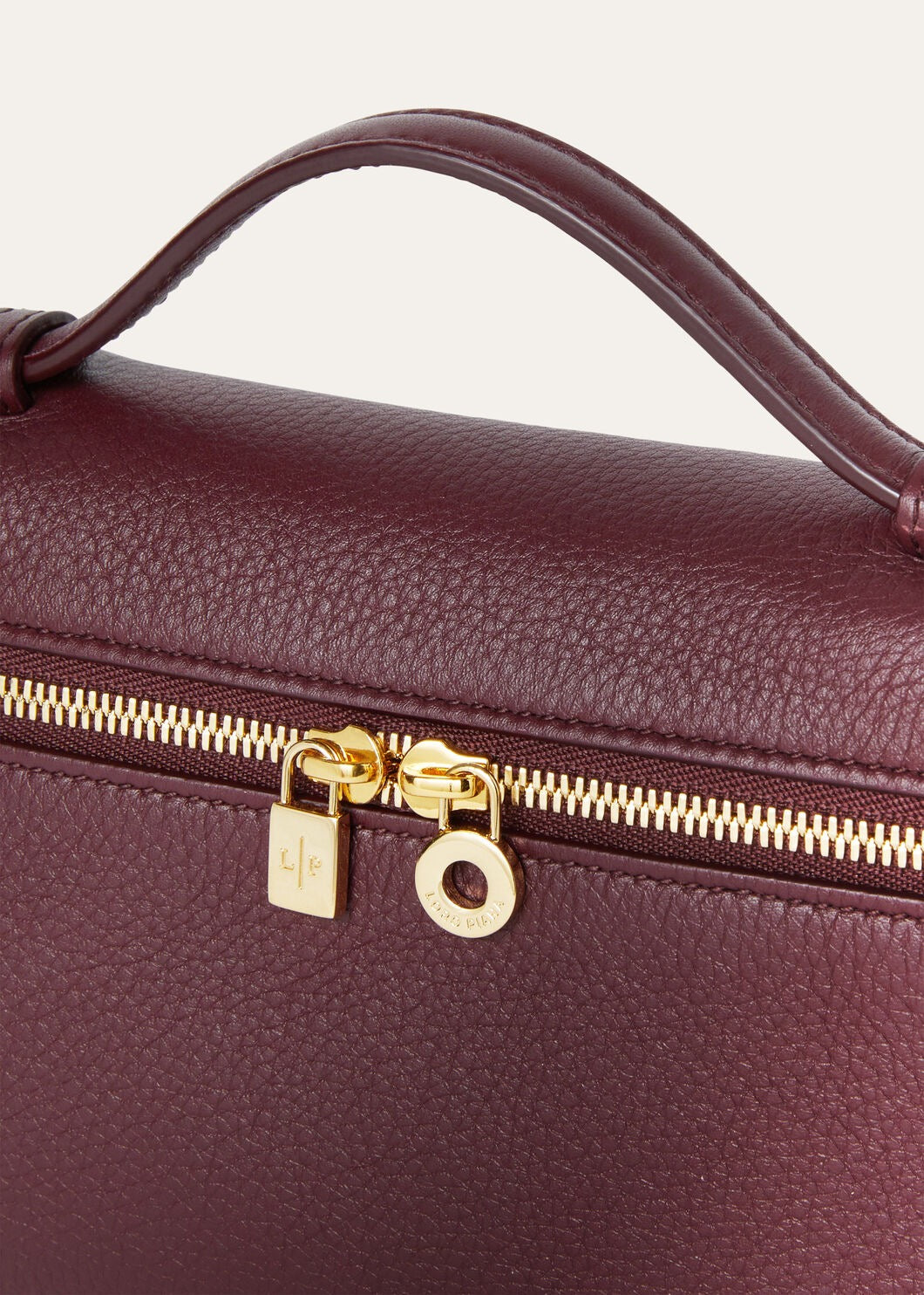 loro piana extra poket l19 wine red gold hardware