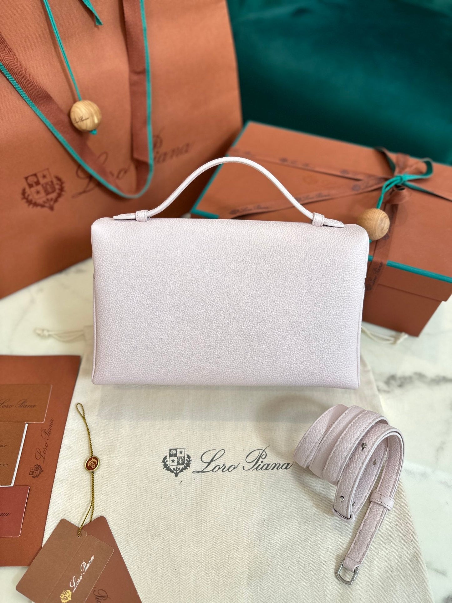 loro piana extra poket l27cm light pink