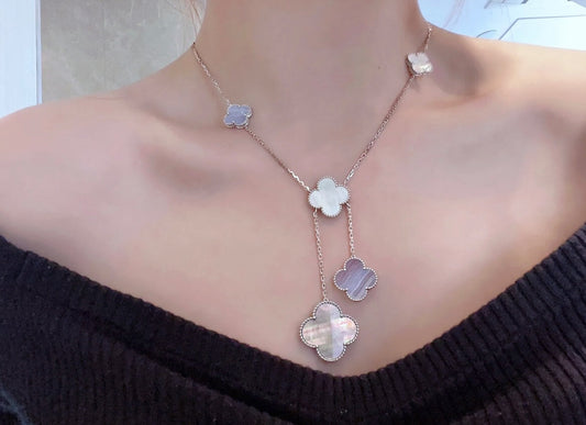 luxury and luxury six flower four leaf grass necklace ins fashion xl13168a30