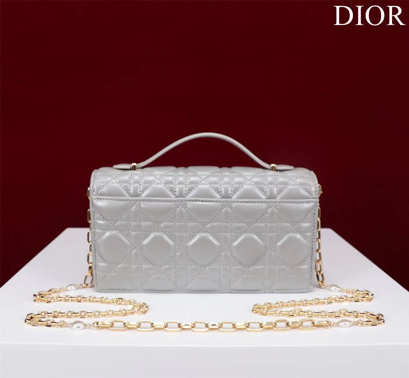 do m090 mini miss dior tas crossbody bags silver