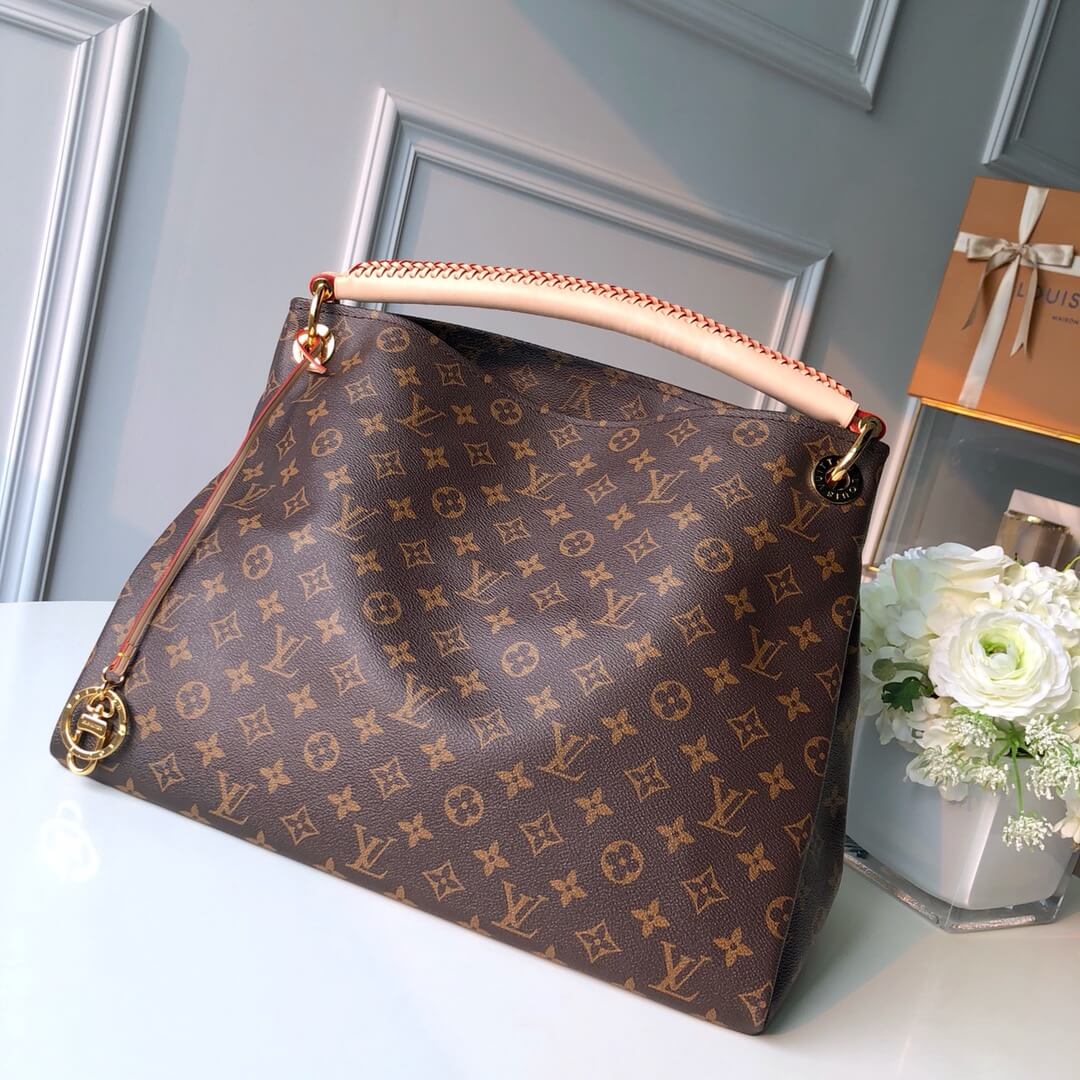 m40249 damier azur mm brown monogram subaxillary bag 46cm