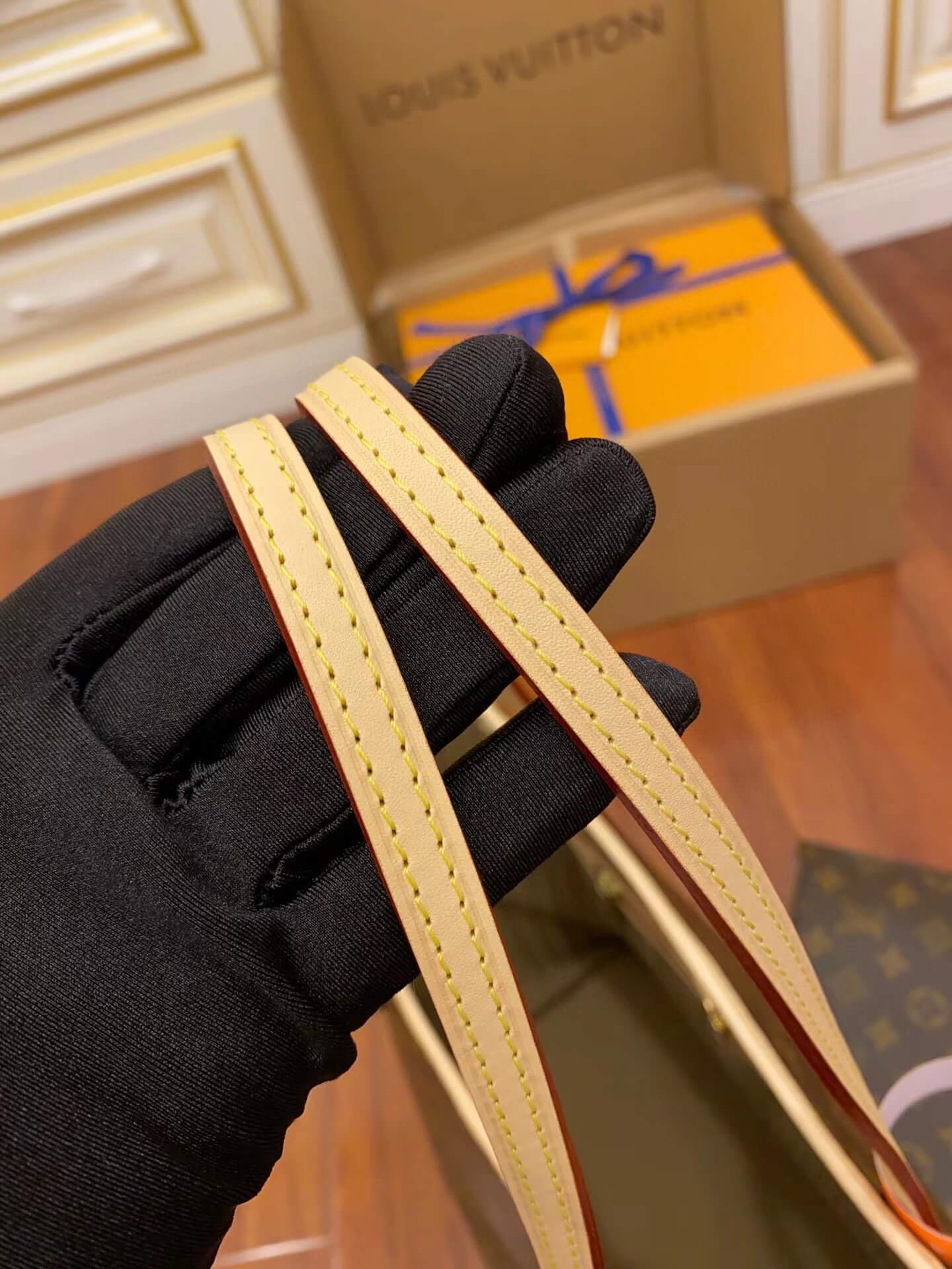 m40995 neverfull mm monogram apricot inside original quality