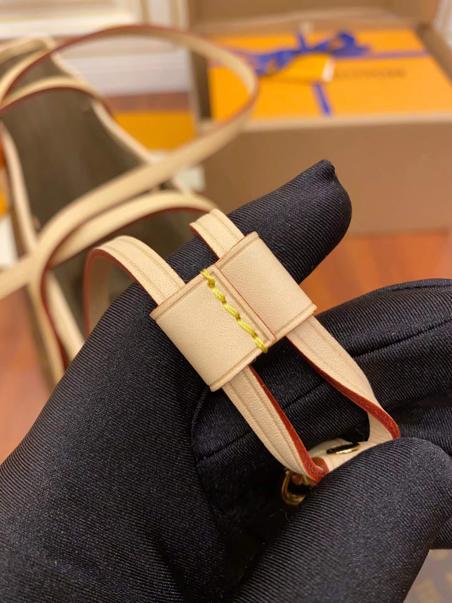 m40995 neverfull mm monogram apricot inside original quality