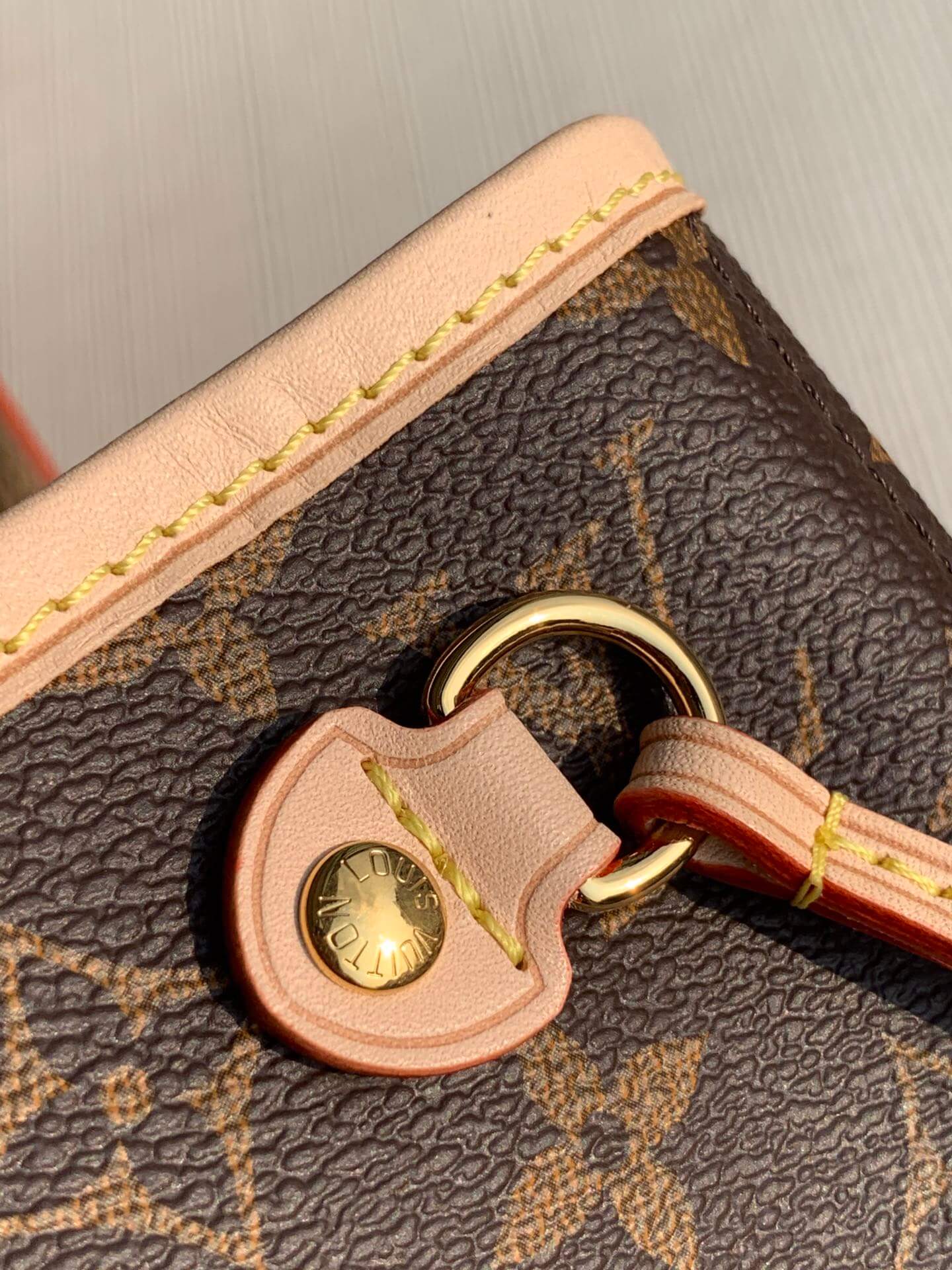 m40155 neverfull pm tote bag monogram apricot my heritage subaxillary bag handbag