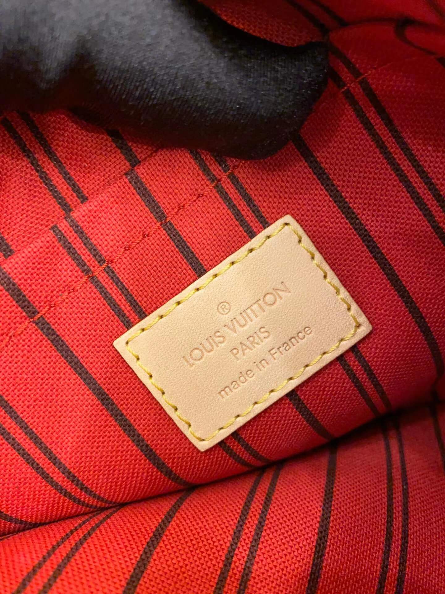 m41177 neverfull mm monogram red inside original quality