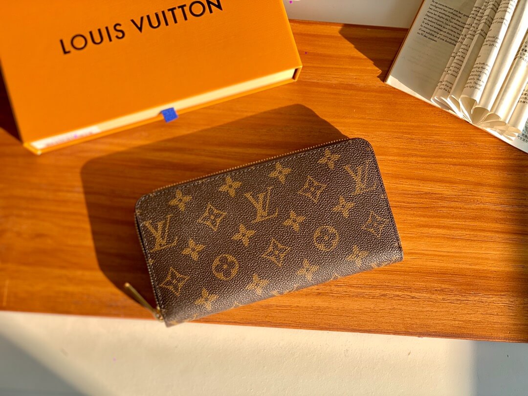 m41894 zippy wallet pink monogram clutch bag women purse free shipping