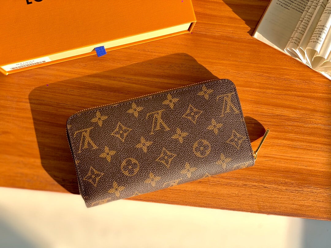 m41894 zippy wallet pink monogram clutch bag women purse free shipping