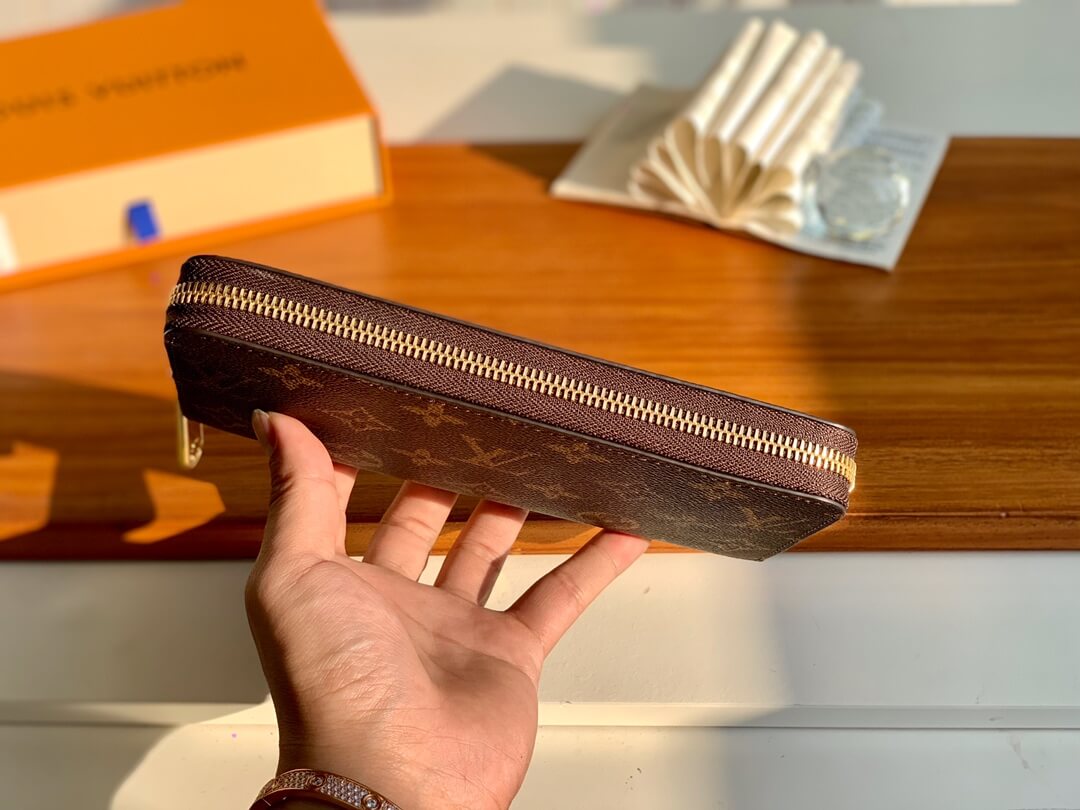 m41894 zippy wallet pink monogram clutch bag women purse free shipping