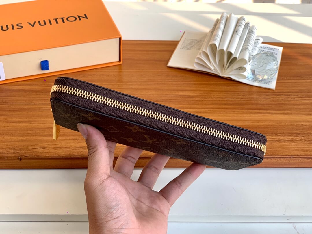 m41894 zippy wallet rose red monogram clutch bag women purse free shipping