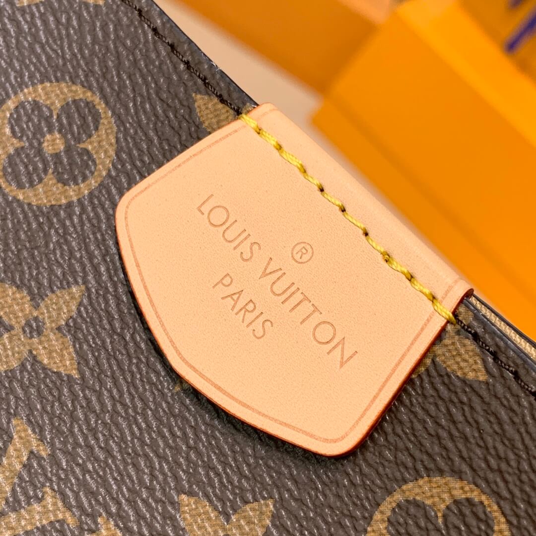 m43704 graceful mm big size monogram apricot handbag subaxillary bag