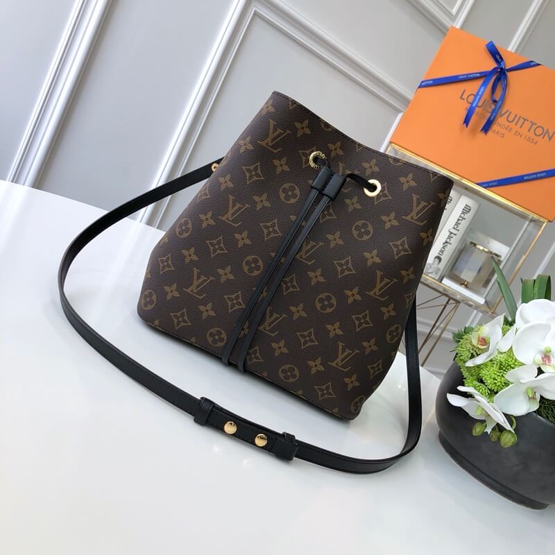 m44020 neonoe shoulder bag cross body bags black calfskin monogram