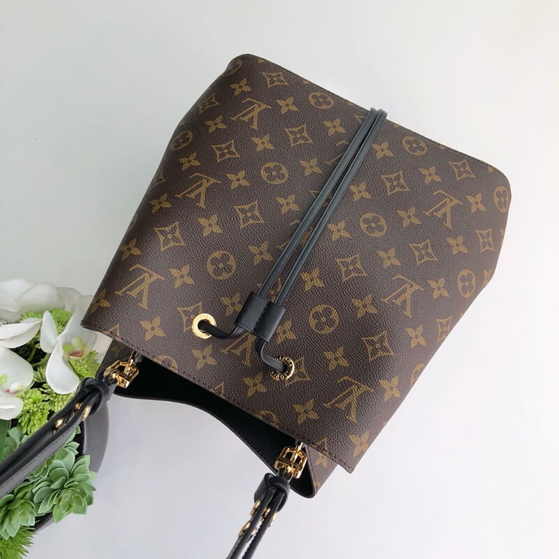 m44020 neonoe shoulder bag cross body bags black calfskin monogram