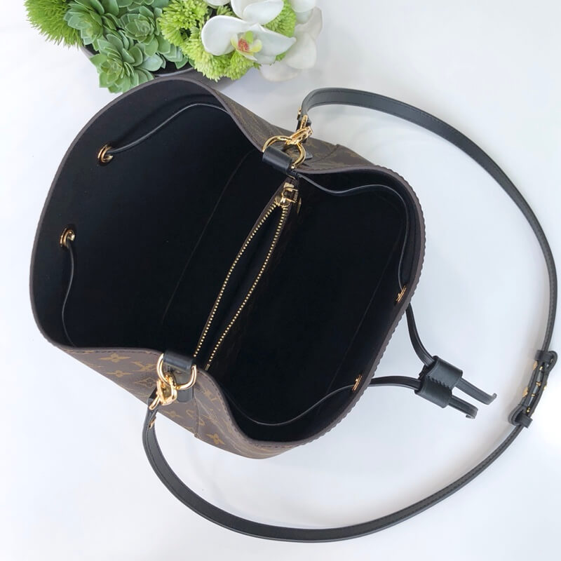 m44020 neonoe shoulder bag cross body bags black calfskin monogram
