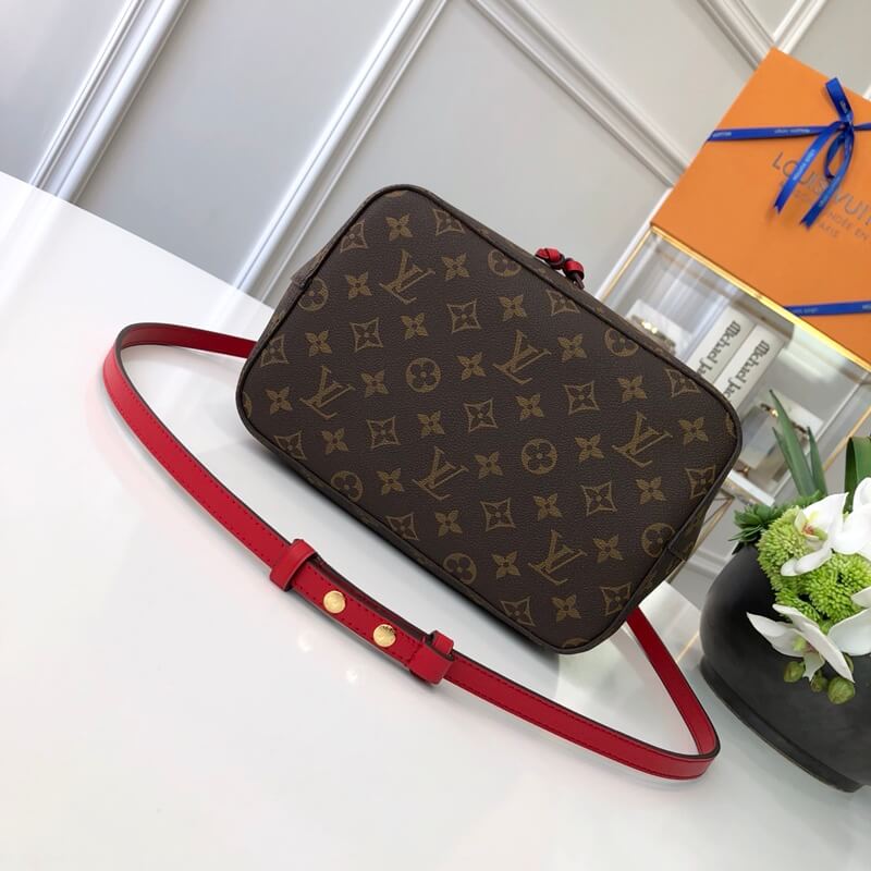 m44021 neonoe shoulder bag cross body bags red calfskin monogram