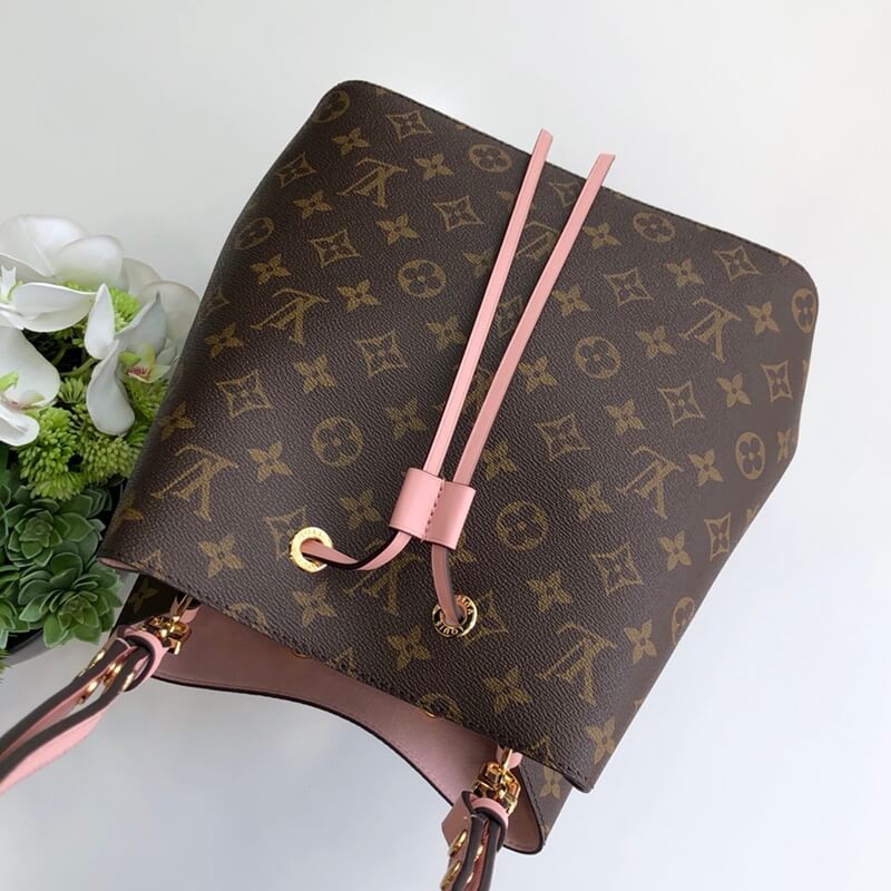 m44022 neonoe shoulder bag cross body bags pink calfskin monogram