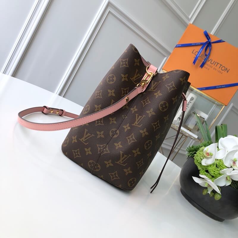 m44022 neonoe shoulder bag cross body bags pink calfskin monogram