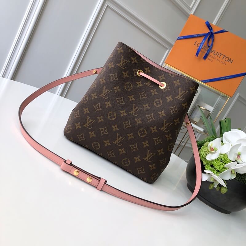 m44022 neonoe shoulder bag cross body bags pink calfskin monogram