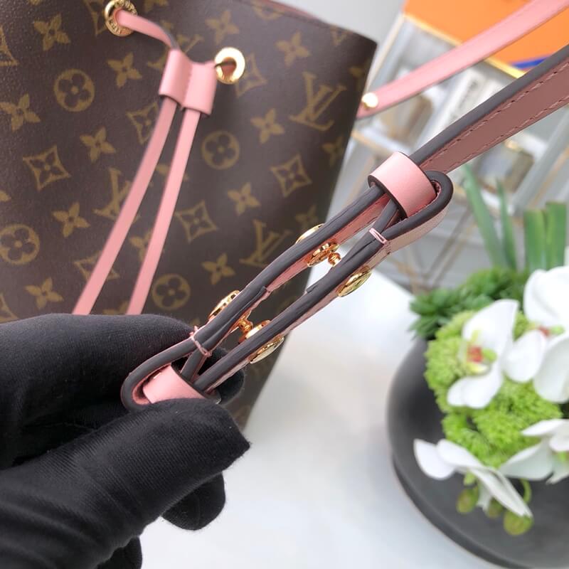 m44022 neonoe shoulder bag cross body bags pink calfskin monogram