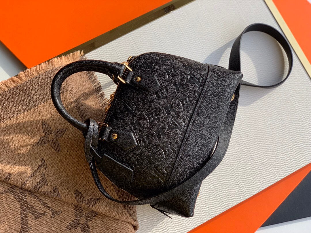 m44829 neo alma bb handbag shoulder bag cross body bags black calfskin monogram
