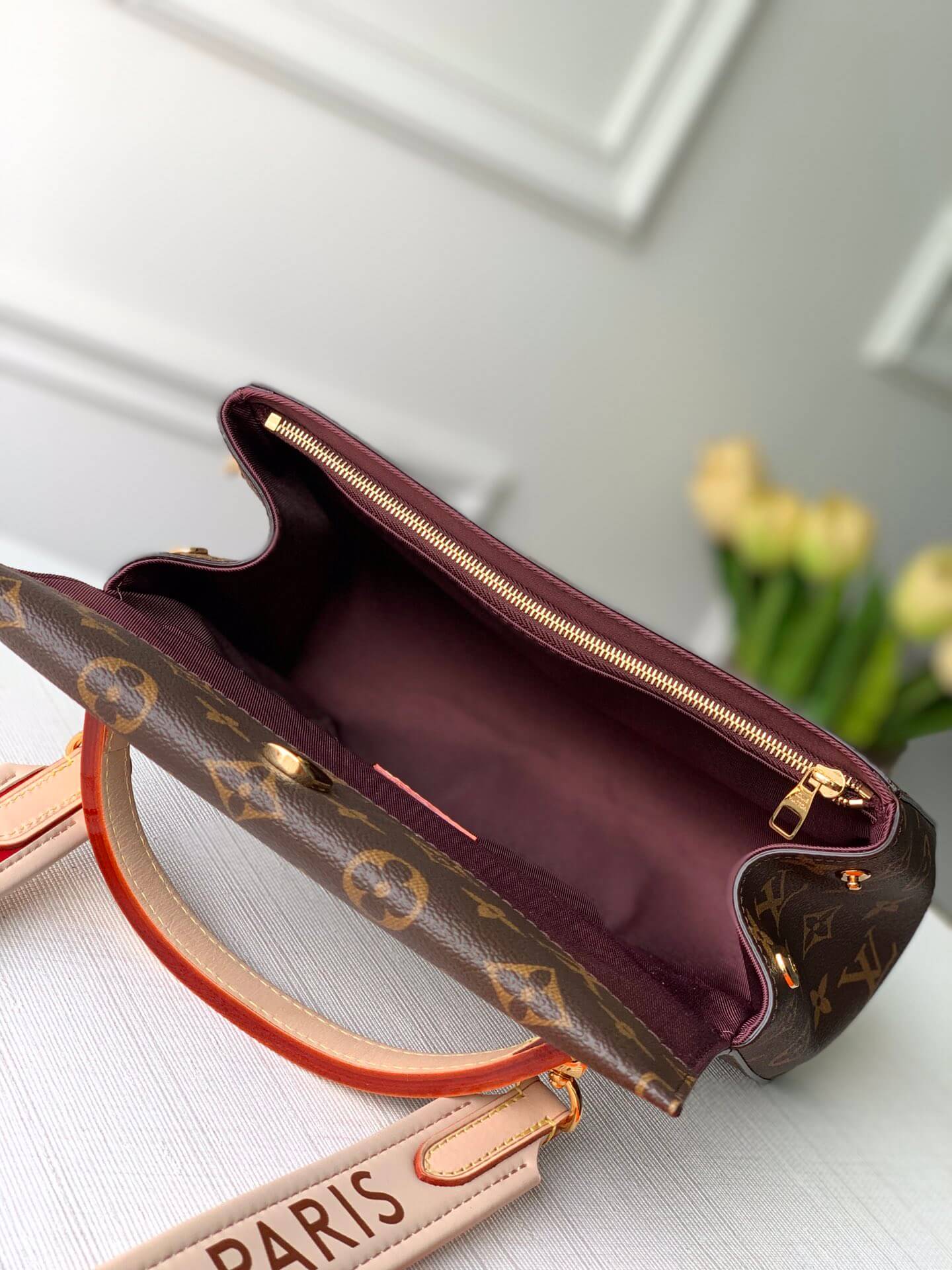 m44863 cluny bb handbag shoulder bag cross body bags brown monogram