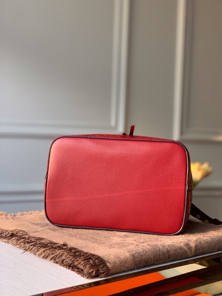 m45305 neonoe shoulder bag cross body bags red calfskin monogram empreint