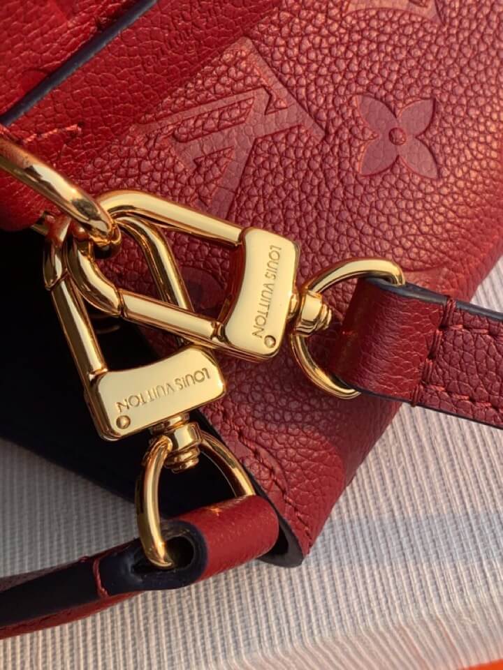m45305 neonoe shoulder bag cross body bags red calfskin monogram empreint