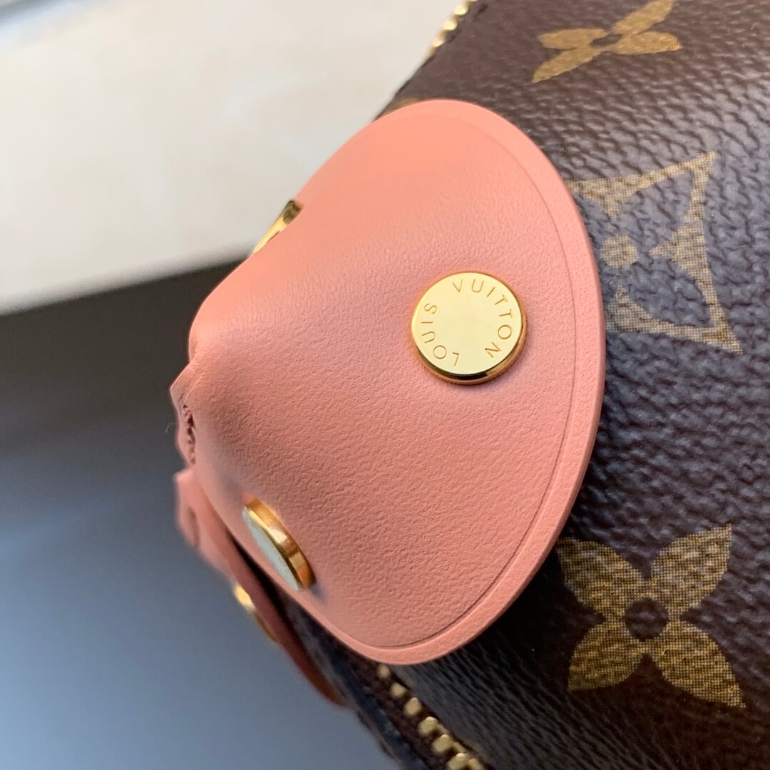 m45531 petite malle souple handbag shoulder bag cross body bags pink calfskin monogram