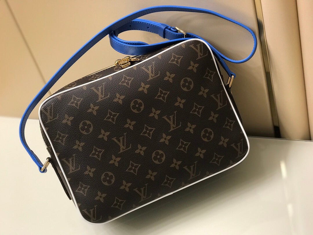 m45584 nba messenger bag shoulder bag cross body bags white calfskin monogram