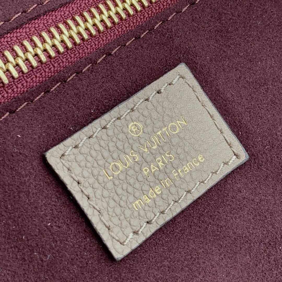 m45646 neverfull mm turtledove embossed monogram empreinte lether